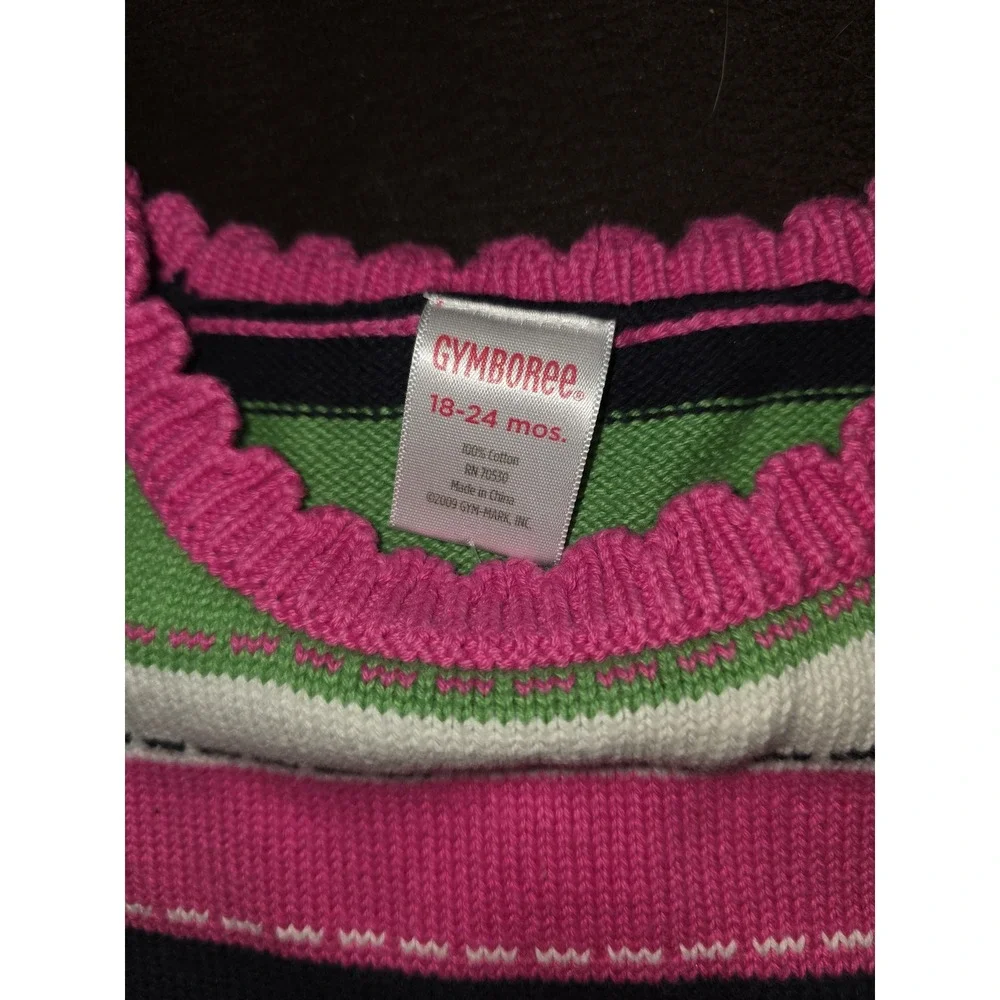 Gymboree garden friends striped sweater dress size‎ 18 24 months
